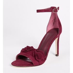 Joie Burgundy Sandals - 3 inch heel - size 9